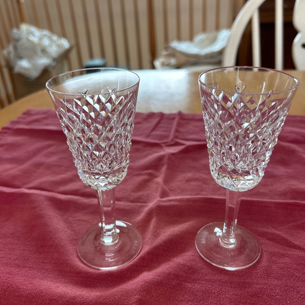 Waterford Crystal “Alana” Sherry Glasses (2)